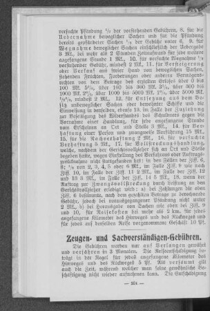Zeugen- und Sachverständigen-Gebühren.