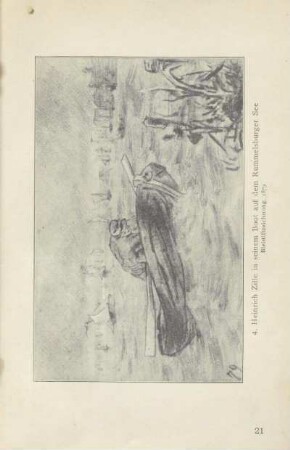 4. Heinrich Zille in seinem Boot auf dem Rummelsburger See