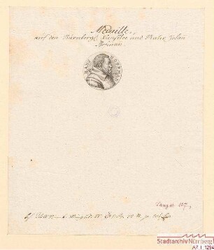 Medaille auf den Maler Hans Hoffmann