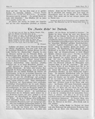 Die „Runde Eiche“ bei Bexbach.