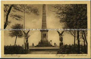 Das Bismarckdenkmal auf dem Burgberg in Bad Harzburg