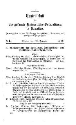 Ministerium der geistlichen, Unterrichts- und Medizinal-Angelegenheiten