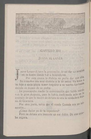 Capítulo XIII - Juana se lanza