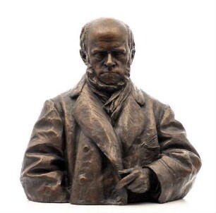 halbfigurige Büste des Malers und Grafikers Adolph (von) Menzel (1815-1905)