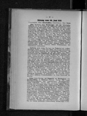 Sitzung vom 30. Juni 1931