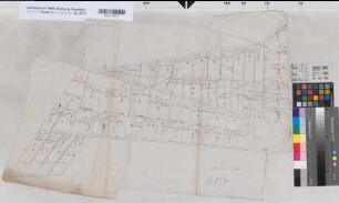 Halle (Halle) Teilung der Halleschen Brandheide am Postdamm Entwurf (1788) o.M. unregelmäßige Größe Zeichnung (Reinhold) Spez.Verz. Markenkarten X Nr. 38
