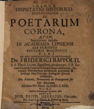 De poetarum corona