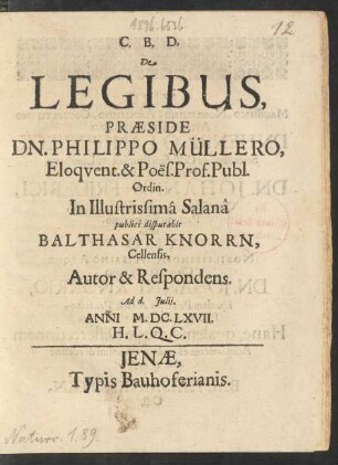 De Legibus