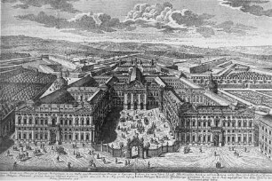 Prospect der neuen Hoch-Fürstlichen Würzburgischen Residenz auf dem Rennweg
