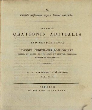 De nonnullis musculorum corporis humani varietatibus : cum tab. aen.