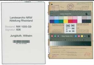 Entnazifizierung Wilhelm Jungbluth , geb. 16.06.1905 (Bauunternehmer)
