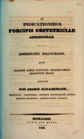 De indicationibus forcipis obstetriciae adhibendae