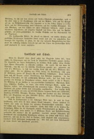 Landflucht und Schule