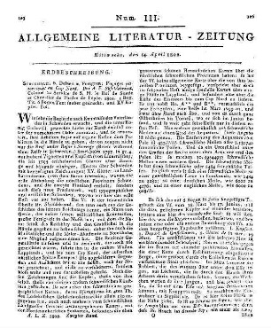 Skjöldebrand, A. F.: Voyage pittoresque au Cap Nord. [H. 1.] Stockholm: Deleen & Forsgren 1801