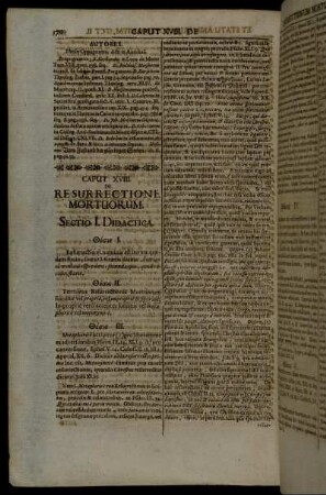Caput XVIII. De Resurrectione Mortuorum.