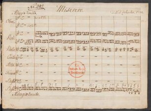 Miserere; V (4), orch; c-Moll; ZWV 57