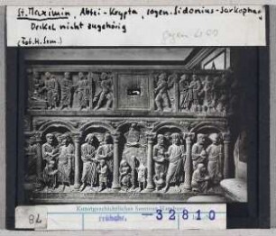 St. Maximin, Abtei-Krypta: Sogen. Sidonius-Sarkophag, Deckel nicht zugehörig