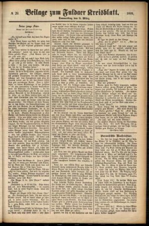 Zweite Ausgabe vom Donnerstag, den 09. März 1899.