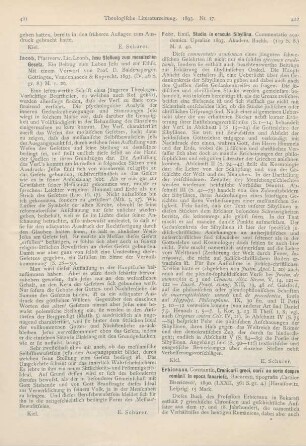 421 [Rezension] Jacob, Leonh., Jesu Stellung zum mosaischen Gesetz. Ein Beitrag zum Leben Jesu und zur Ethik