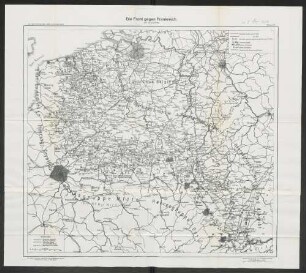 Beilage 23. Die Front gegen Frankreich.