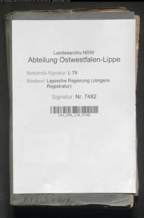 Kommunalwege im Bezirk der Stadt Lemgo - Band 2