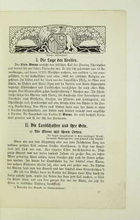 II. Die Landschaften und ihre Orte