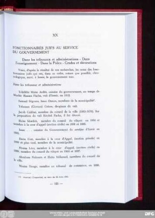 XX Fonctionnaires Juifs Au Service Du Gouvernement