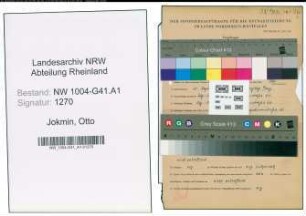 Entnazifizierung Otto Jokmin , geb. 21.09.1919 (Polizeibeamter)