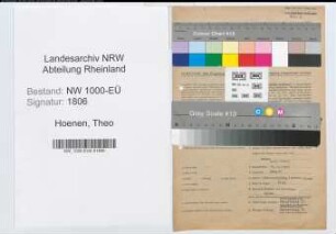 Entnazifizierung Theo Hoenen, geb. 15.10.1905 (Amtsgerichtsrat)