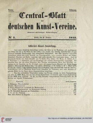 Nr. 1 (. Januar 1842)