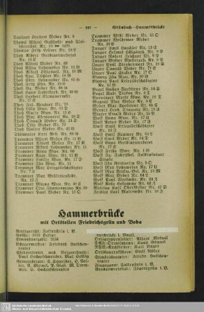 Hammerbrücke mit Ortsteilen Friedrichsgrün und Boda