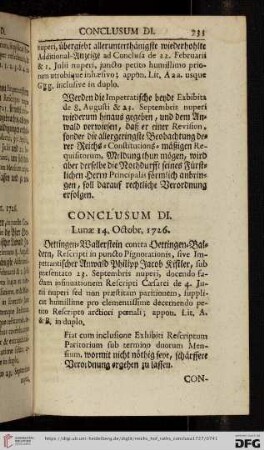 [Abschnitt 6 (Conclusum DI – Conclusum DC)]