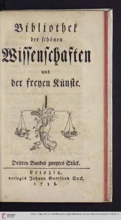 Dritten Bandes zweytes Stück