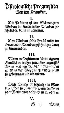 Astrologische Prognostica Von den Krancken.