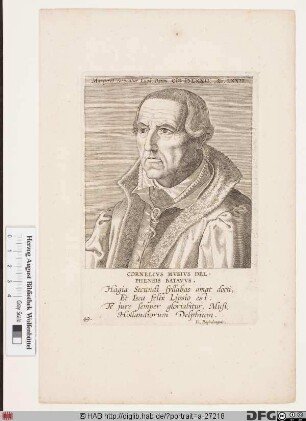 Bildnis Cornelius Musius (eig. Cornelis Muys)