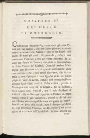 Capitolo III. Del gusto di Corregio.