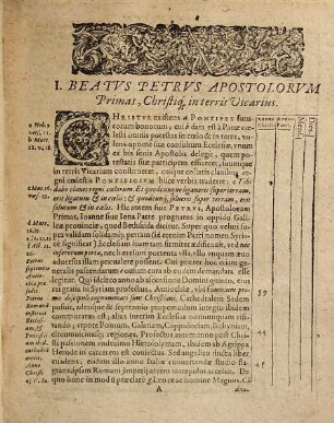 Chronologica Tam Romanorvm Pontificvm Quam Imperatorvm Historia : Qua eorundem Vitae & Res Gestae, ab ipso inde Apostolorum Principe B. Petro ad modernum usque Vrbanvm V. ... recensentur