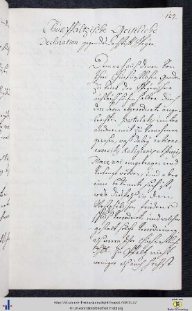 Churpfältzische Geistliche Declaration