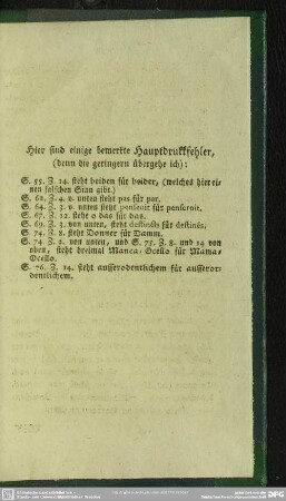 Hier sind einige bemerkte Hauptdruckkfehler