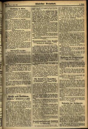 Zweite Ausgabe vom Donnerstag, den 04. Juni 1931.