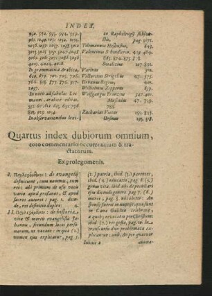 Quartus index dubiorum omnium