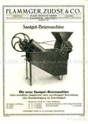 Saatgut-Beizmaschine
