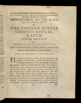 59-118, Spec. 579. De jure Conjugis in bona Conjugis ...