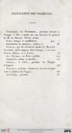 Explication des vignettes