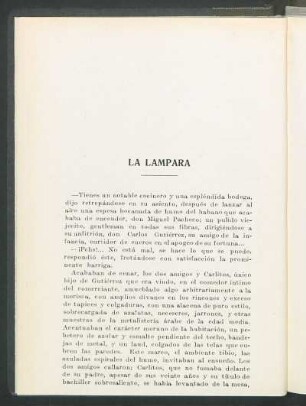 La lámpara