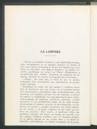 La lámpara