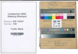 Entnazifizierung Maria Funke , geb. 04.05.1897 ()
