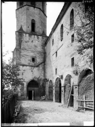Sinsheim Stiftskirche ehemalige Klosterkirche auf dem Michaelsberg Südseite - Außenansicht