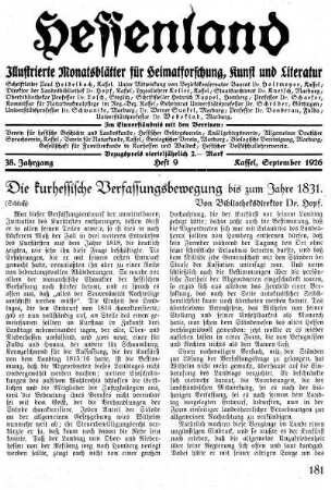 Heft 9, September 1926