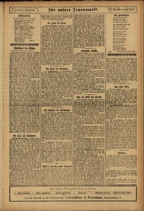 Zweite Ausgabe vom Mittwoch, den 24. Dezember 1924.